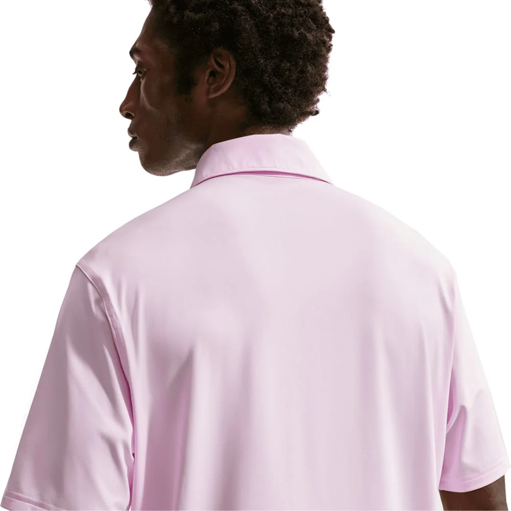 Nike Dri-Fit Velocity Solid Polo Shirt - Pink Foam/Black - Image 5