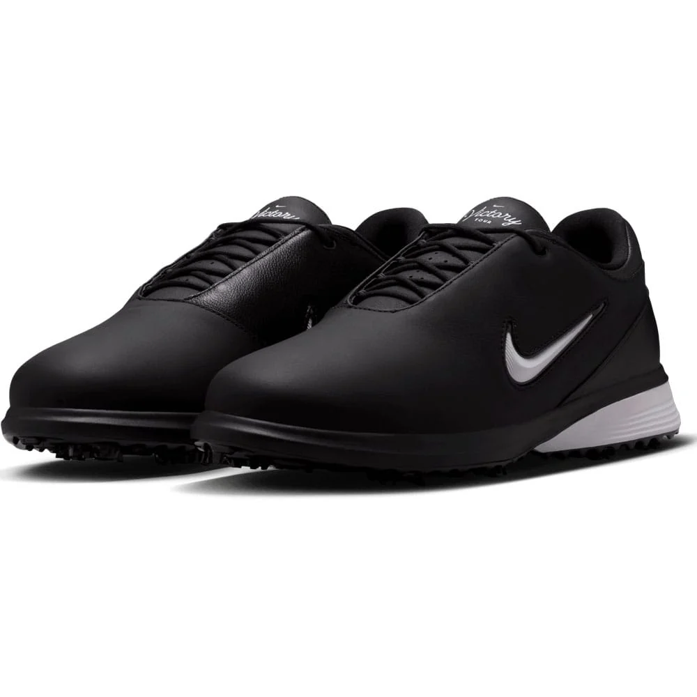 Nike Victory Tour 4 Spiked Shoes - Black/White/Dark Smoke Grey - Image 2