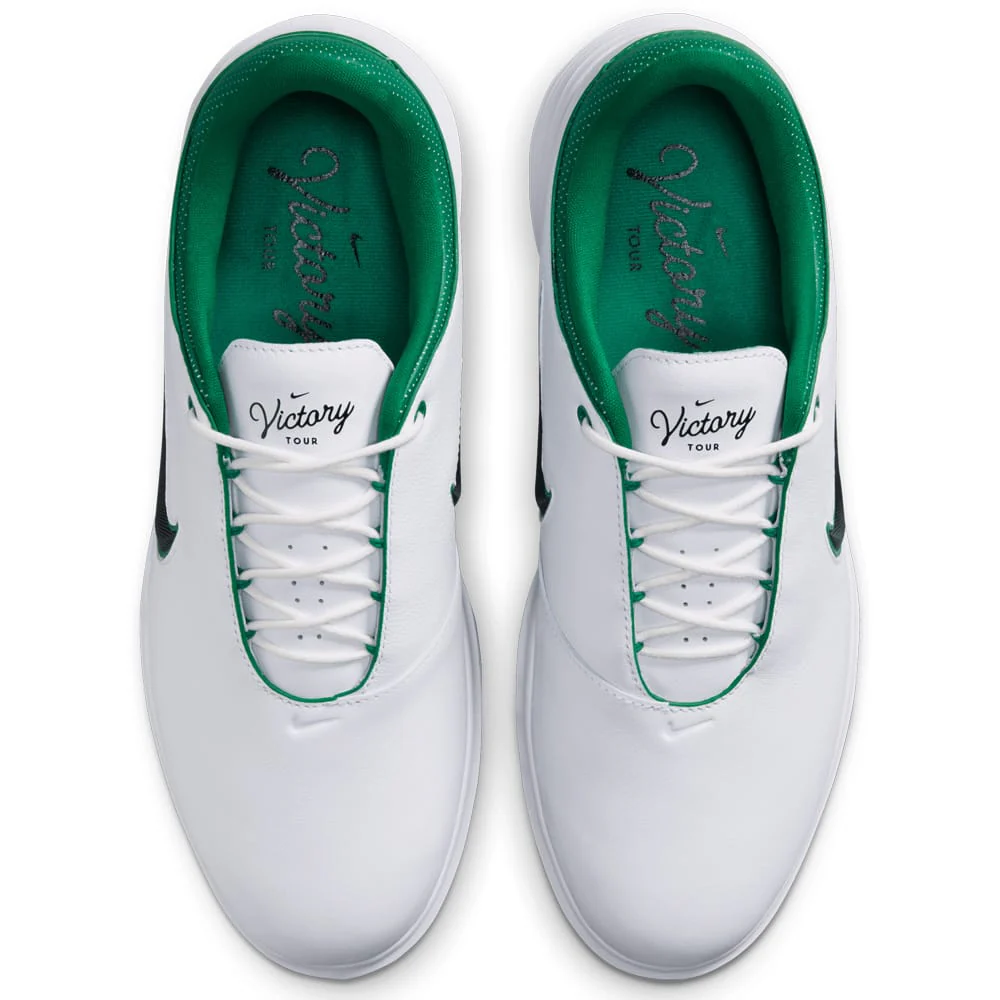 Nike Victory Tour 4 Spiked Shoes - White/Black/Malachite - Image 8