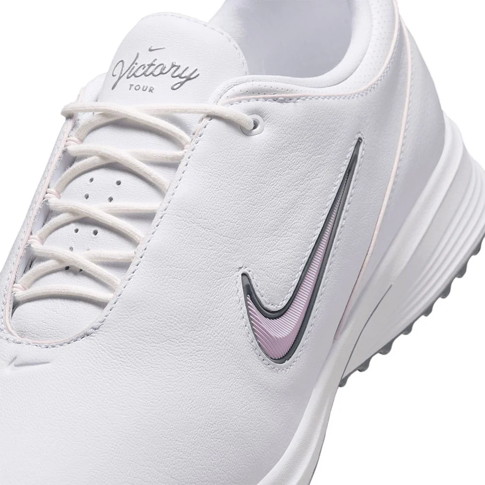 Nike Victory Tour 4 Spiked Shoes - White/Bleached Lilac/White/Cool Grey - Image 8