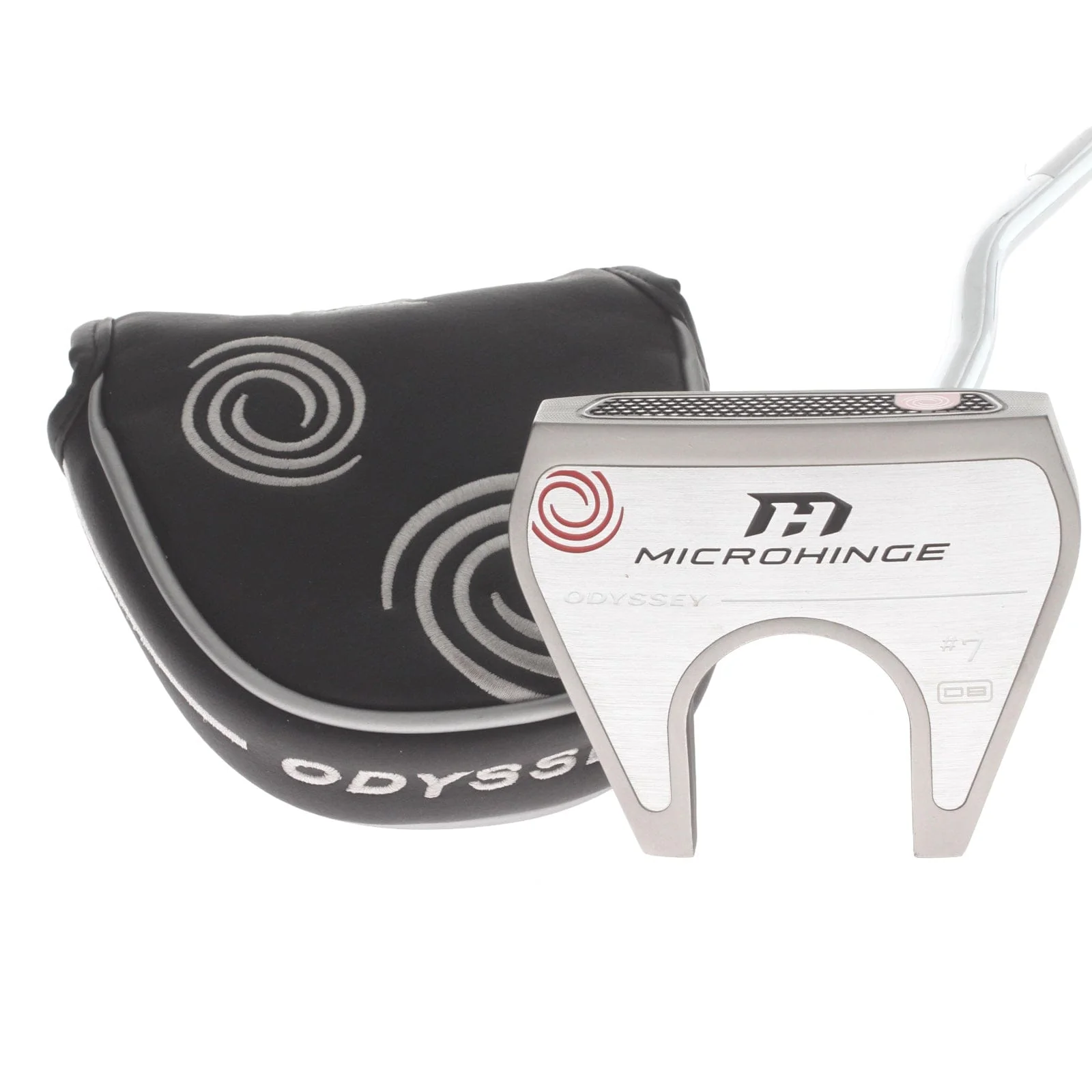 Odyssey Microhinge #7 DB Mens Right Hand Putter 34.5" Mallet - Super Stroke Pistol 2.0