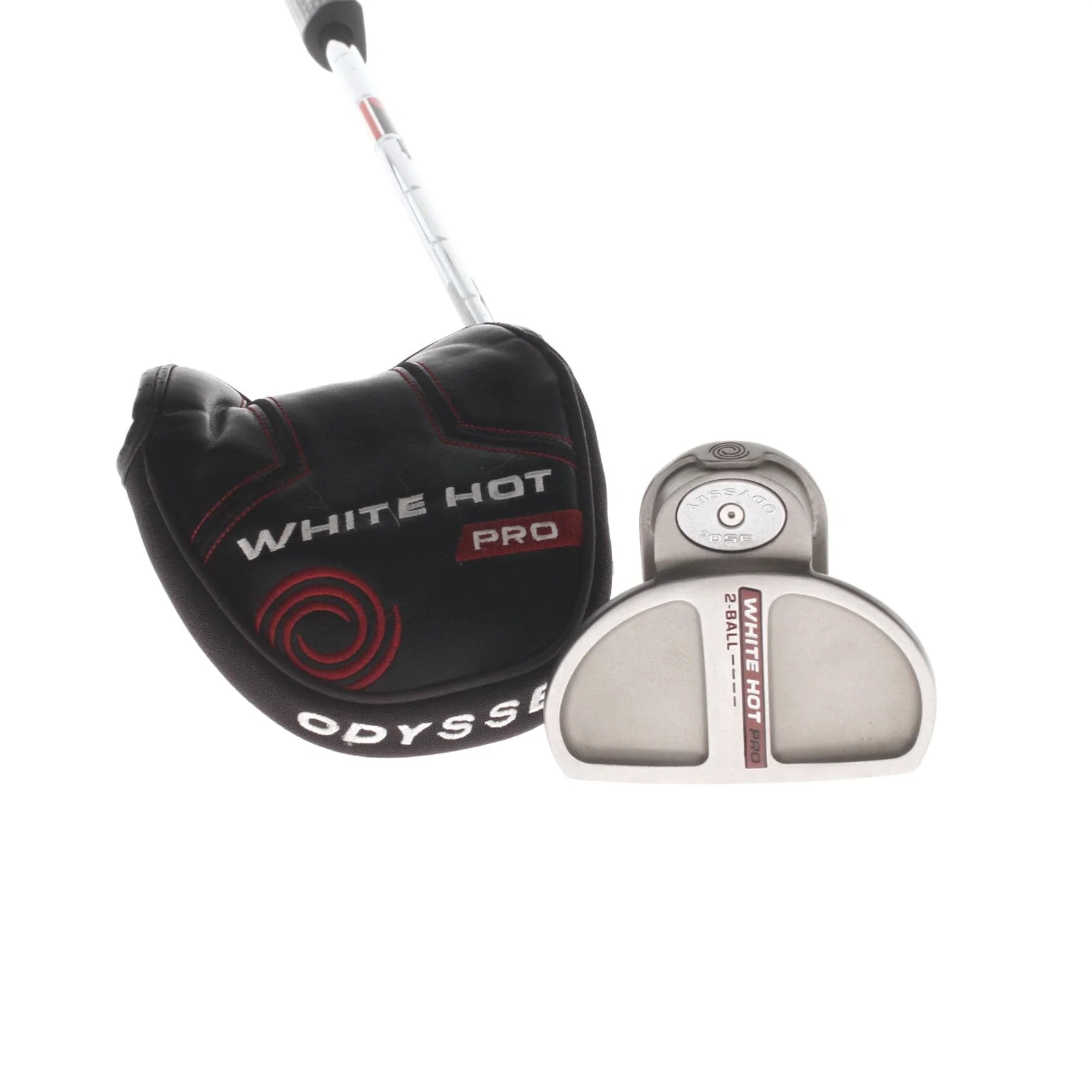 Odyssey White Hot Pro 2-Ball Mens Right Hand Putter 34" Mallet Super Stroke Flatso 2.0
