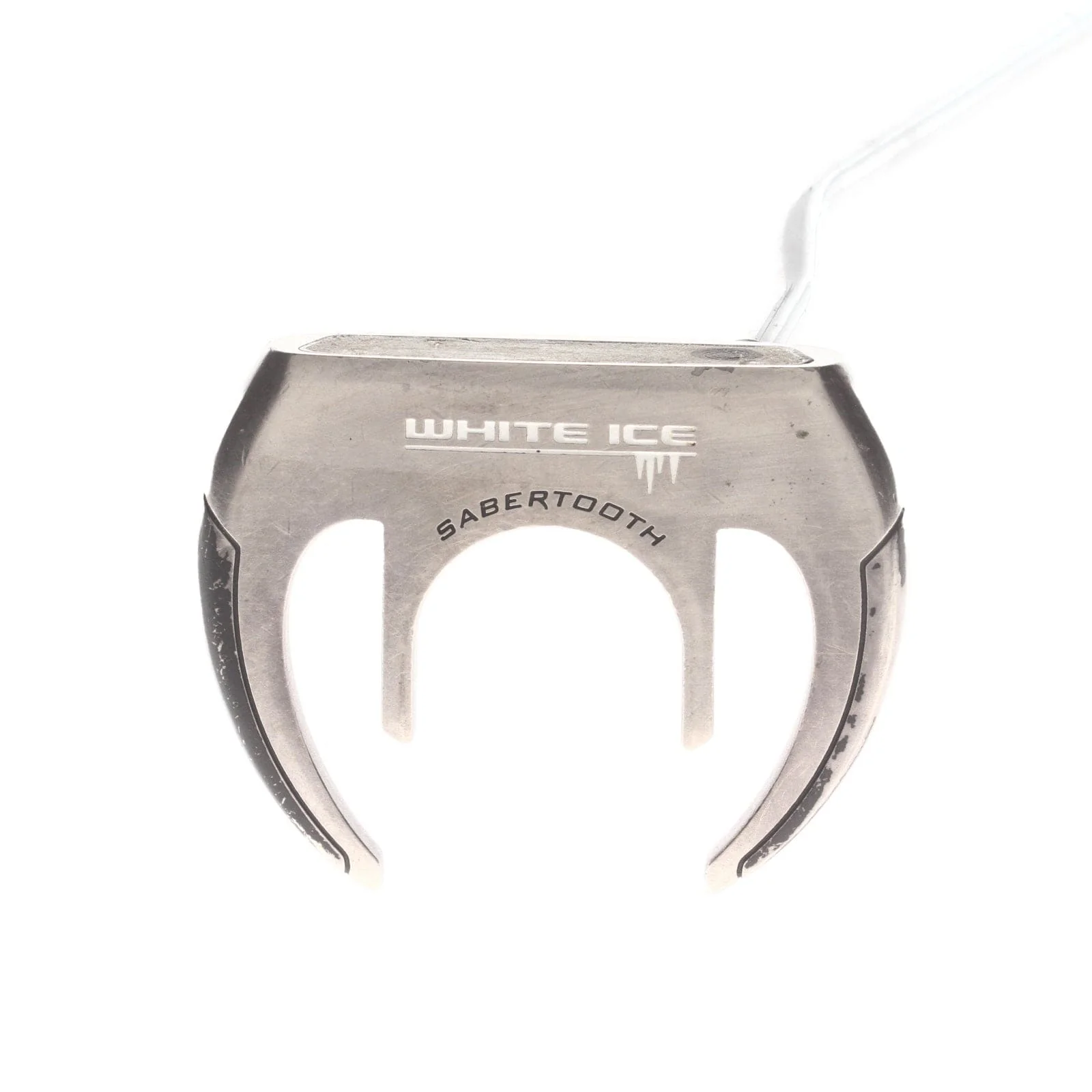 Odyssey White ice sabretooth Mens Right Hand Putter 34" Mallet Steel - superstroke slim 3.0