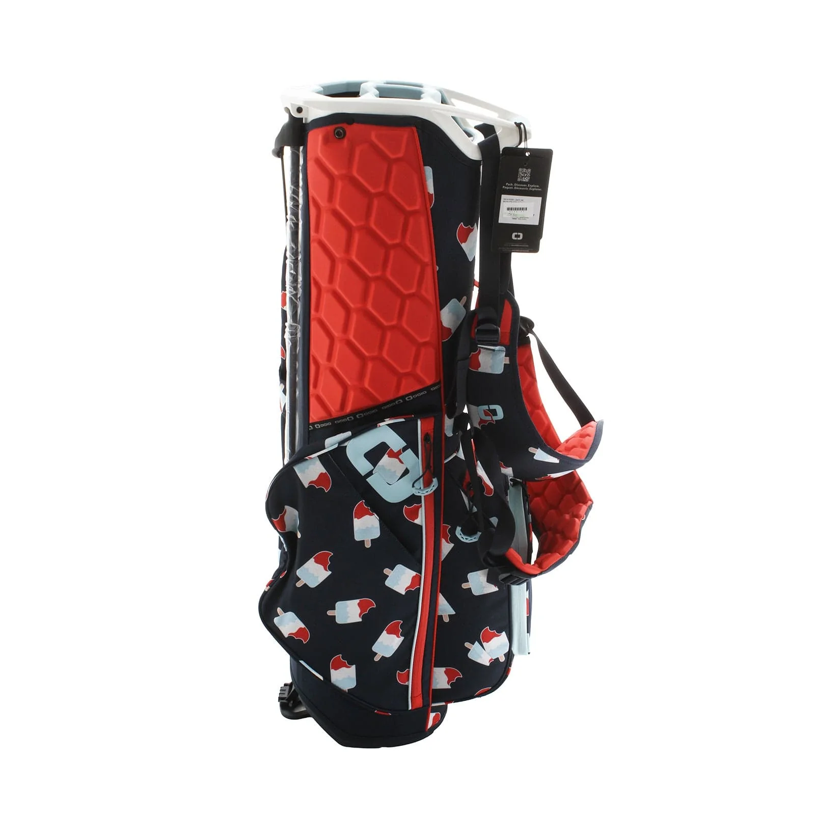 Ogio Fuse Stand Bag - Blue/Red/White - Image 4