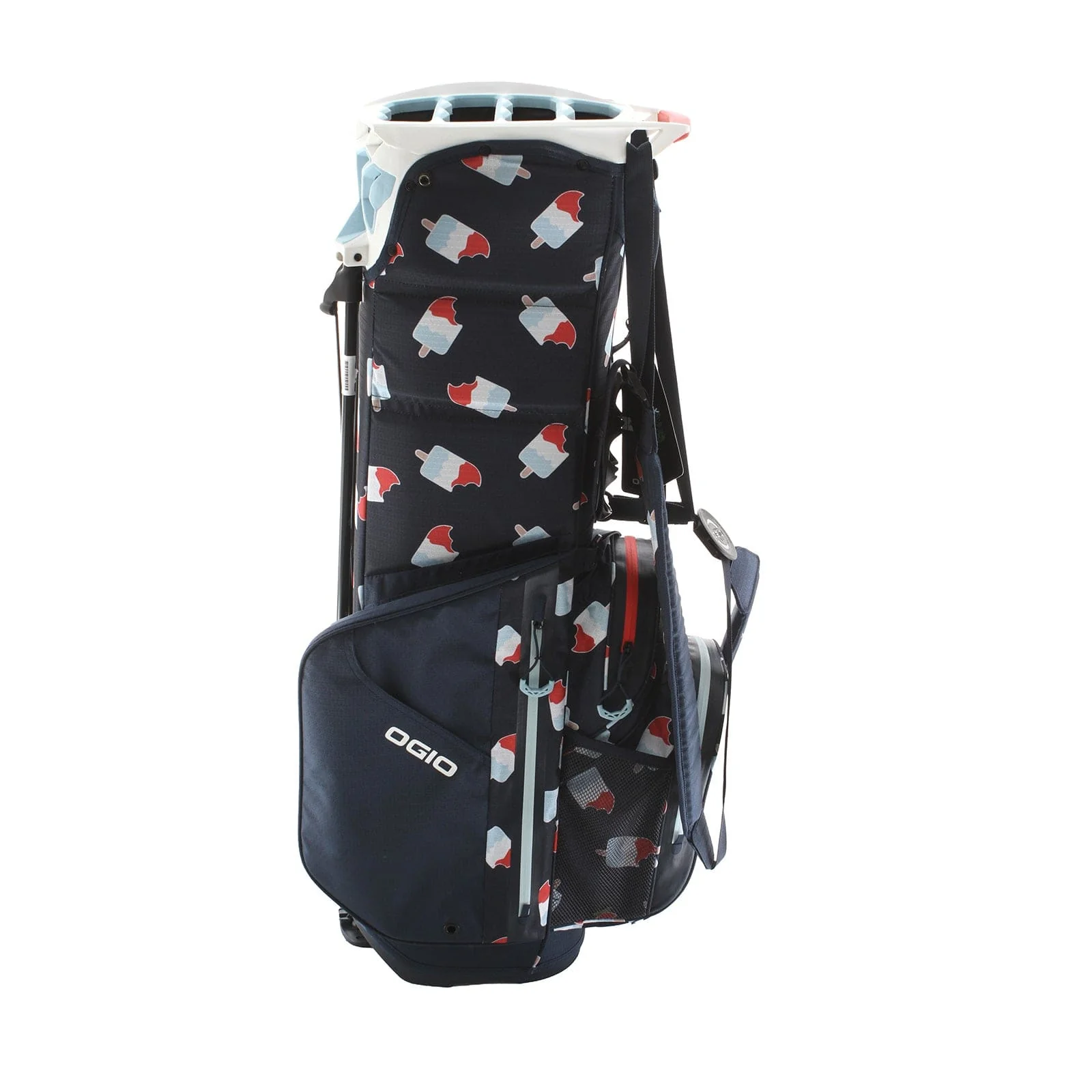 Ogio Rocket Pop Cart Bag - Blue/Red/White - Image 3