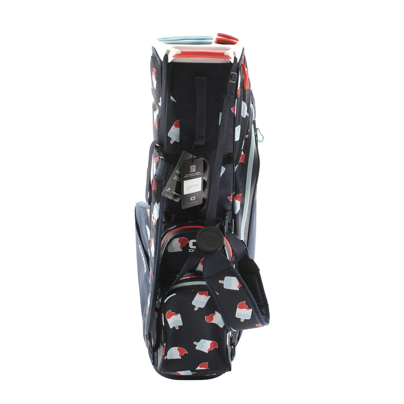 Ogio Rocket Pop Cart Bag - Blue/Red/White - Image 4