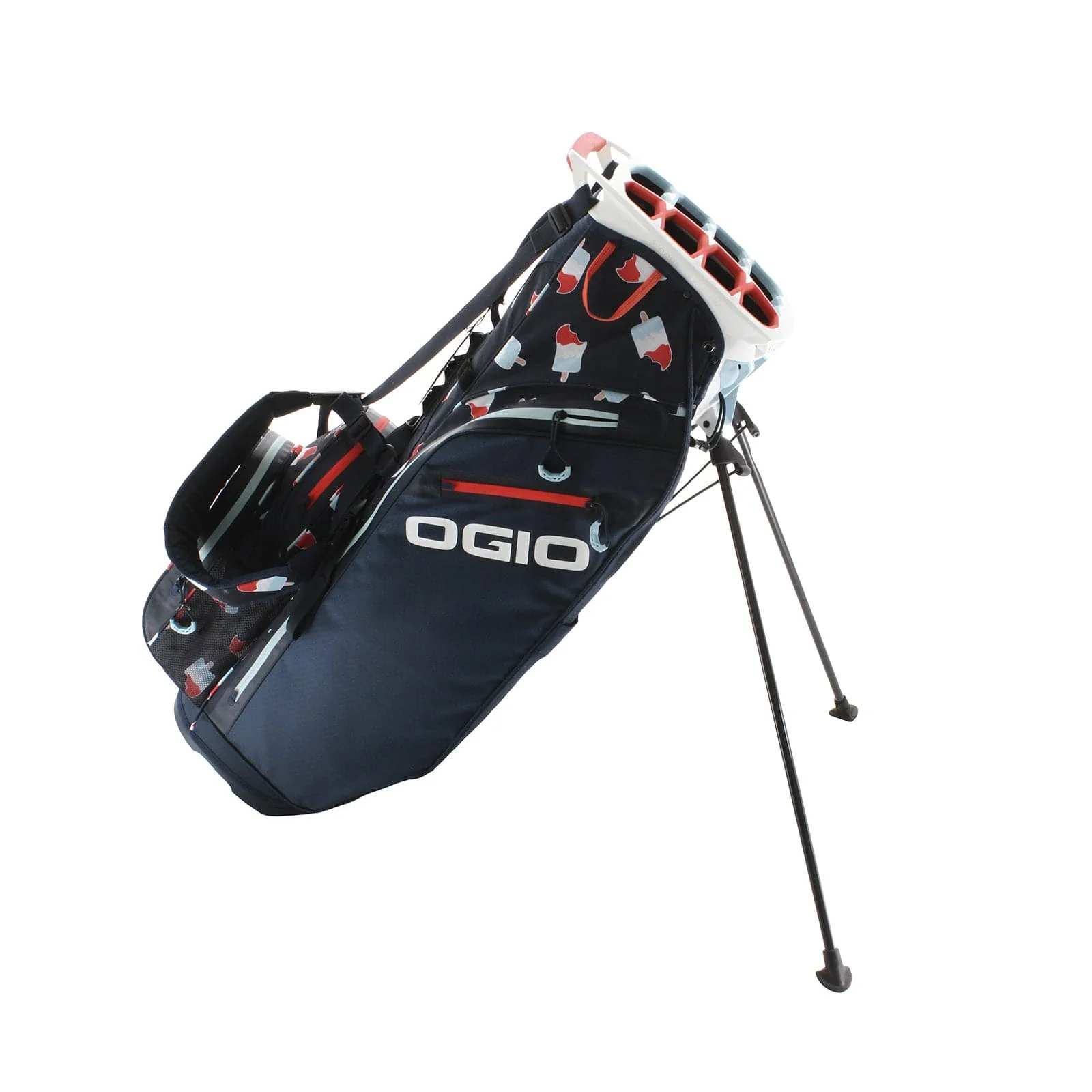 Ogio Rocket Pop Cart Bag - Blue/Red/White - Image 5