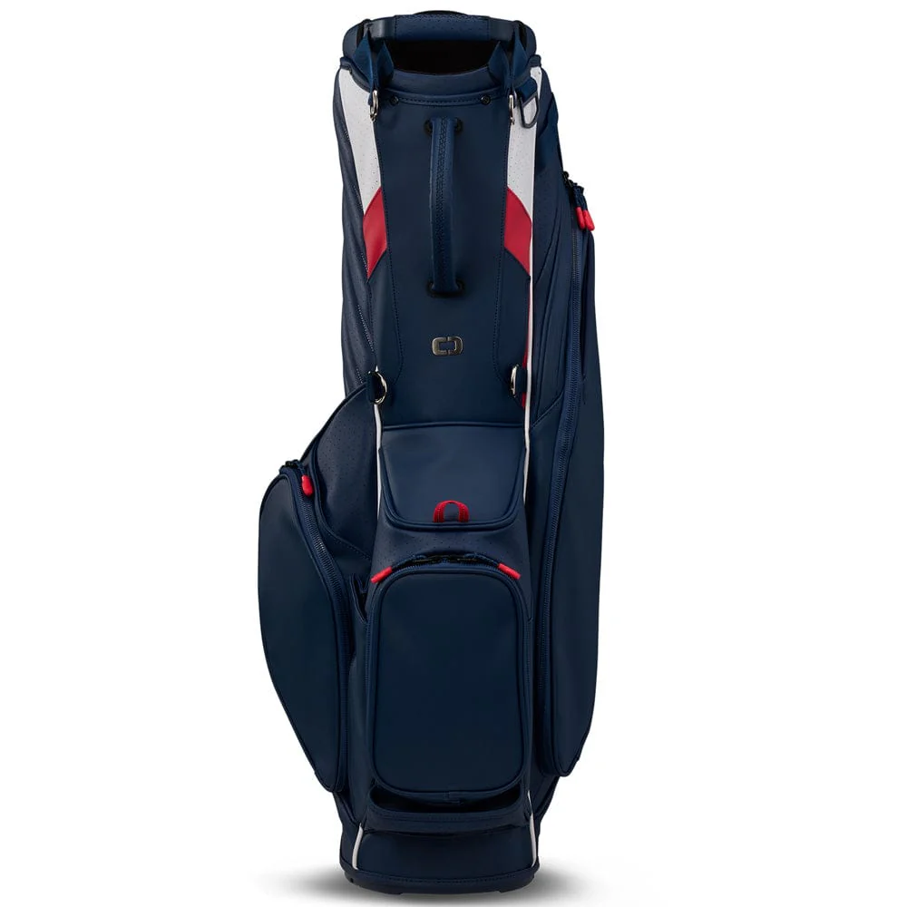 Ogio Shadow Stand Bag - Blue/White/Red - Image 4