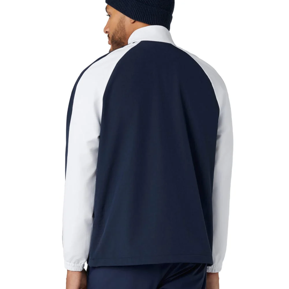 Original Penguin Harrington 1/4 Zip Wind Jacket - Black Iris - Image 4