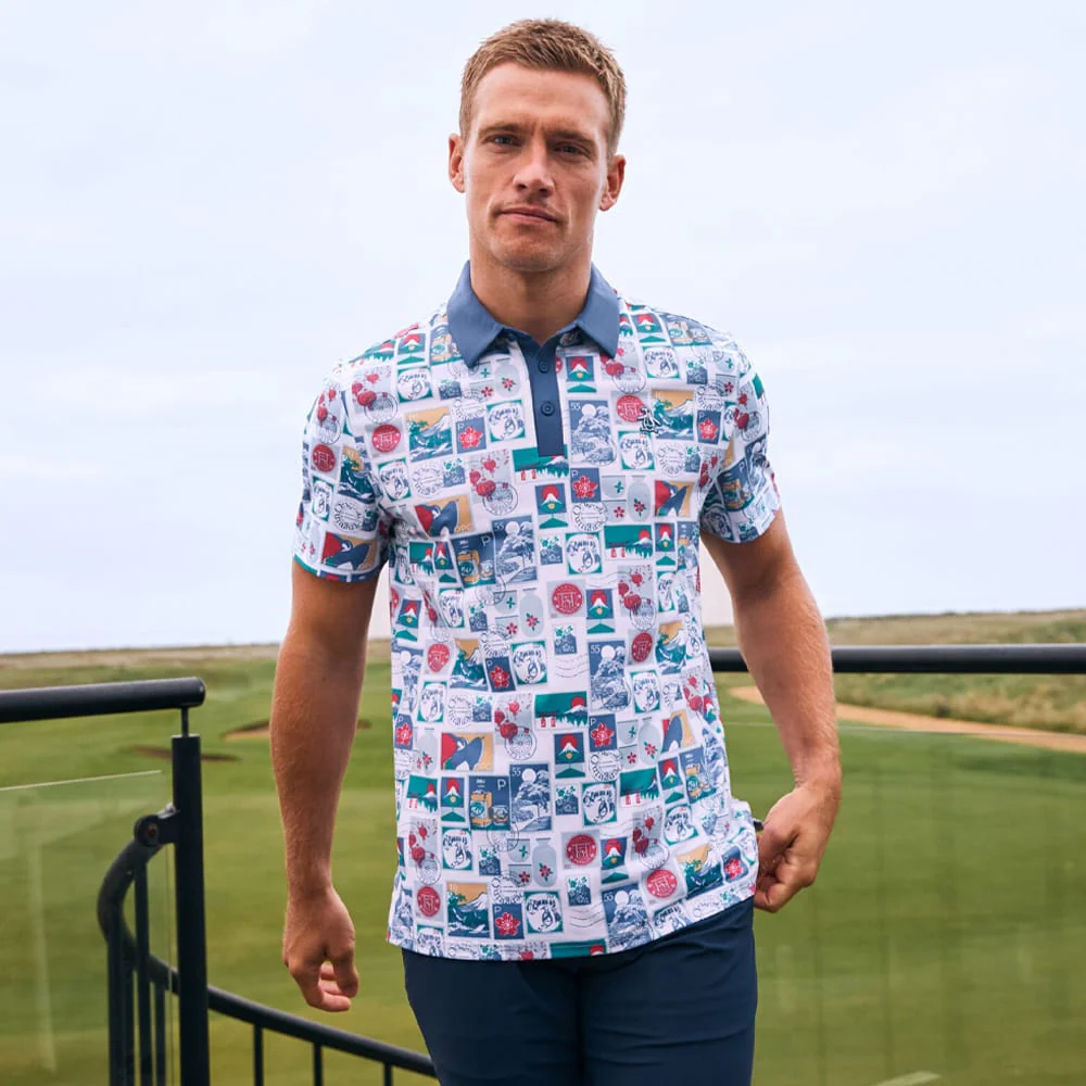 Original Penguin Pete's Stamp Roadmap Polo Shirt - Bright White - Image 6