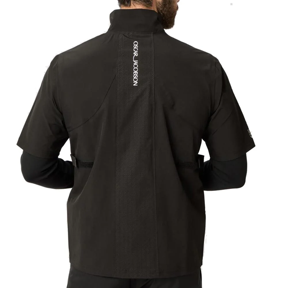 Oscar Jacobson Arlington Short Sleeved Waterproof Top - Black/Pewter - Image 4