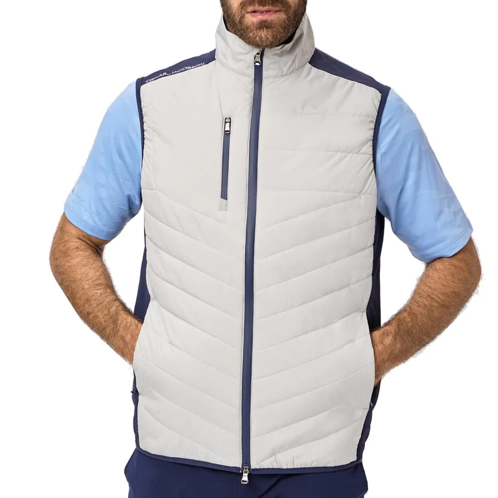 Oscar Jacobson Baynes Padded Gilet - Aluminium - Image 3