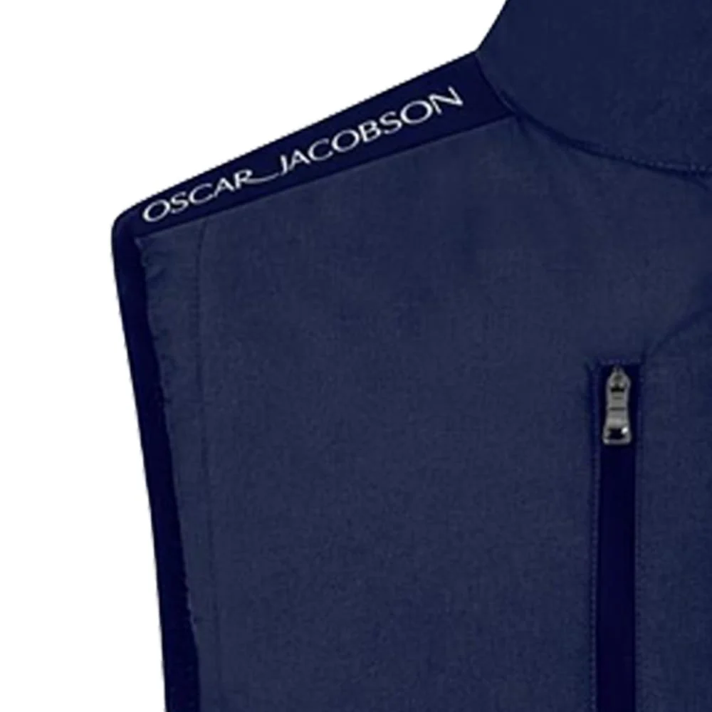 Oscar Jacobson Baynes Padded Gilet - Navy - Image 3