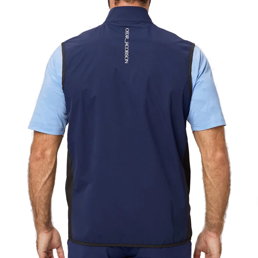 Oscar Jacobson Beatty Lightweight Gilet - Navy - Image 2