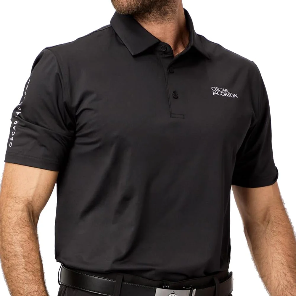 Oscar Jacobson Bullock Tour Polo Shirt - Black - Image 4