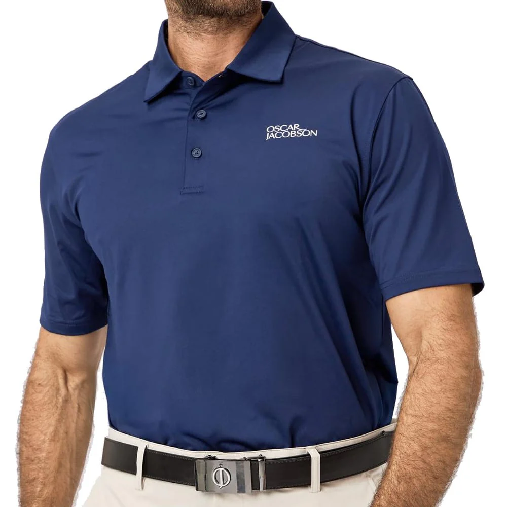 Oscar Jacobson Bullock Tour Polo Shirt - Navy - Image 4