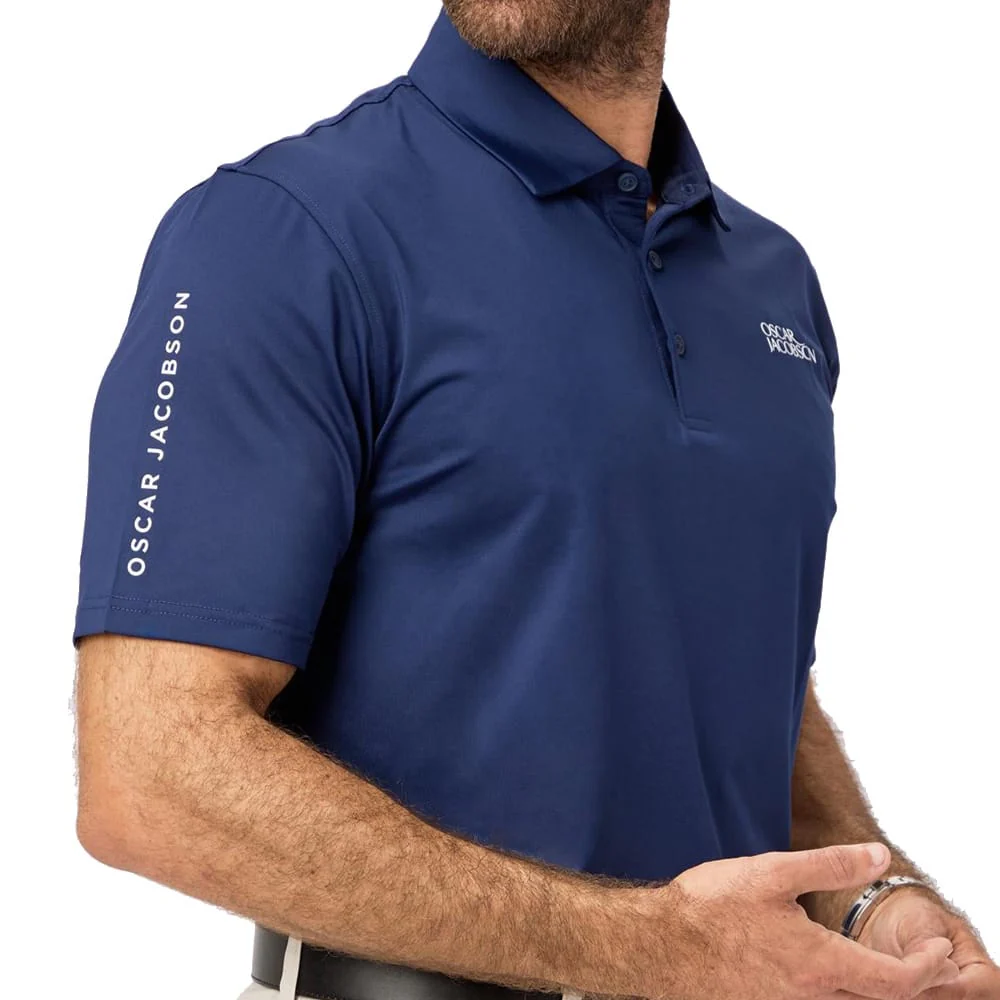 Oscar Jacobson Bullock Tour Polo Shirt - Navy - Image 5
