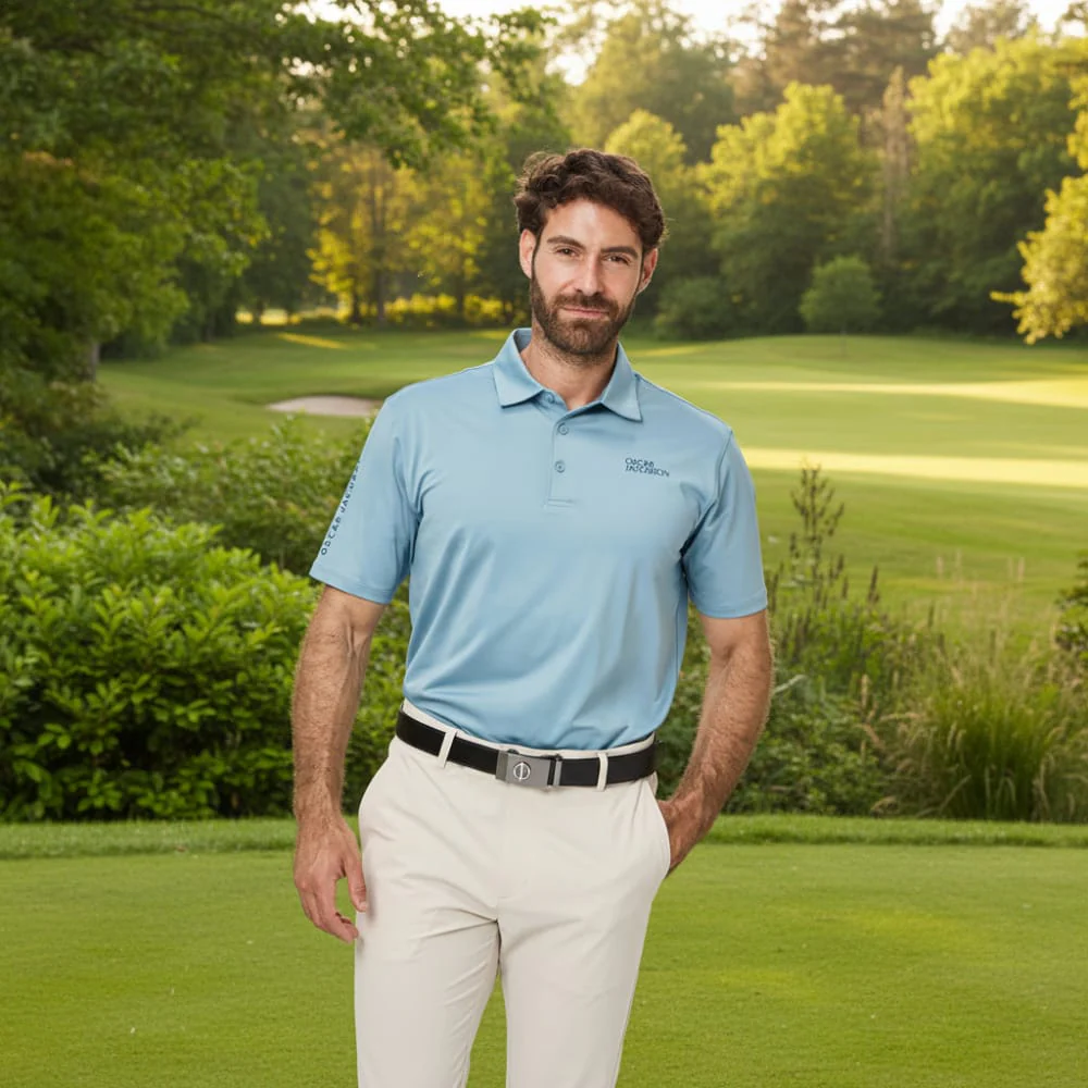 Oscar Jacobson Bullock Tour Polo Shirt - Skyway - Image 4