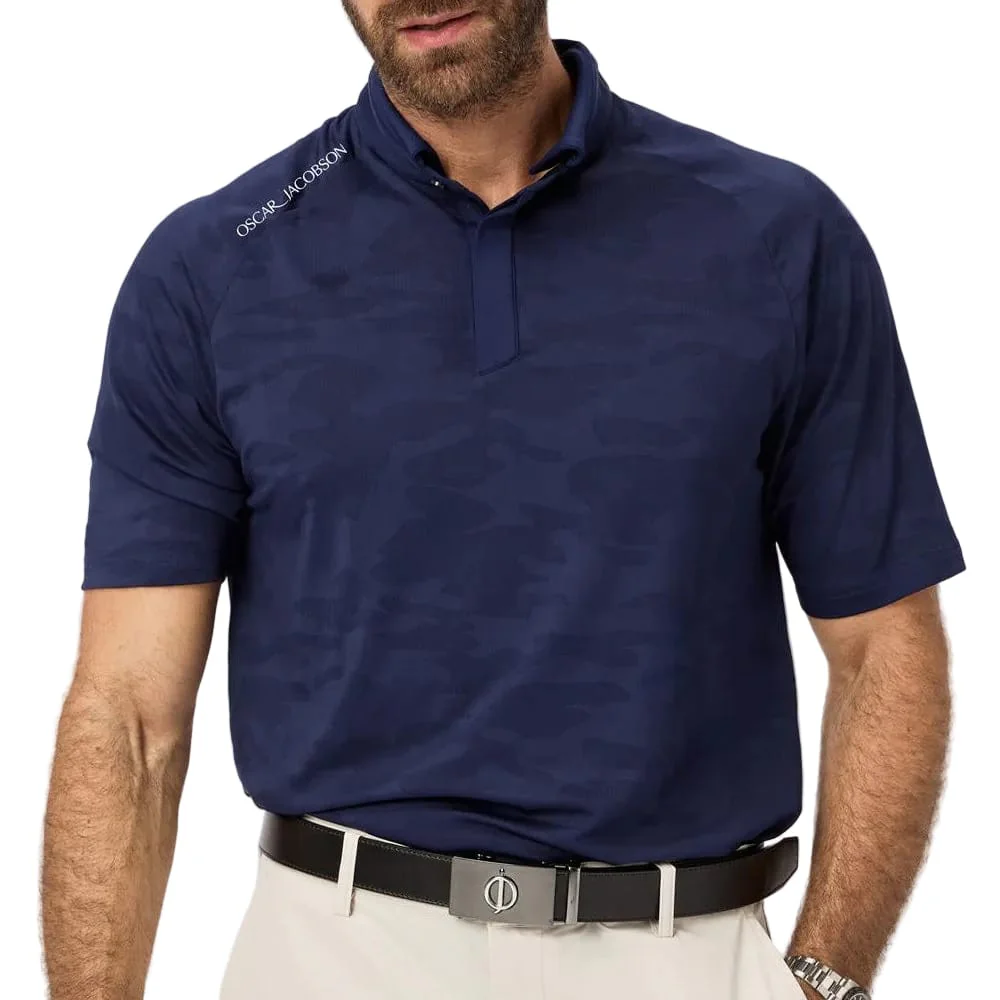 Oscar Jacobson Herald Polo Shirt - Navy - Image 4