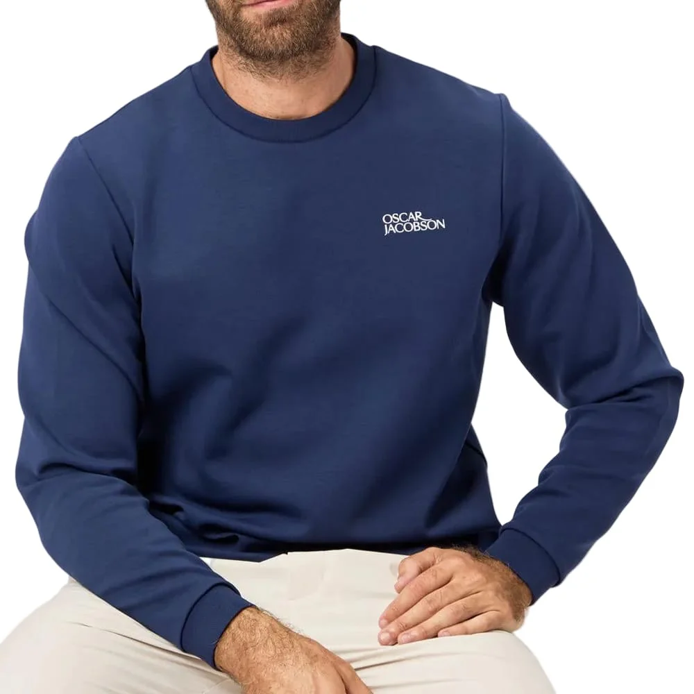 Oscar Jacobson Johnstone Tour Crew Pullover - Navy - Image 5