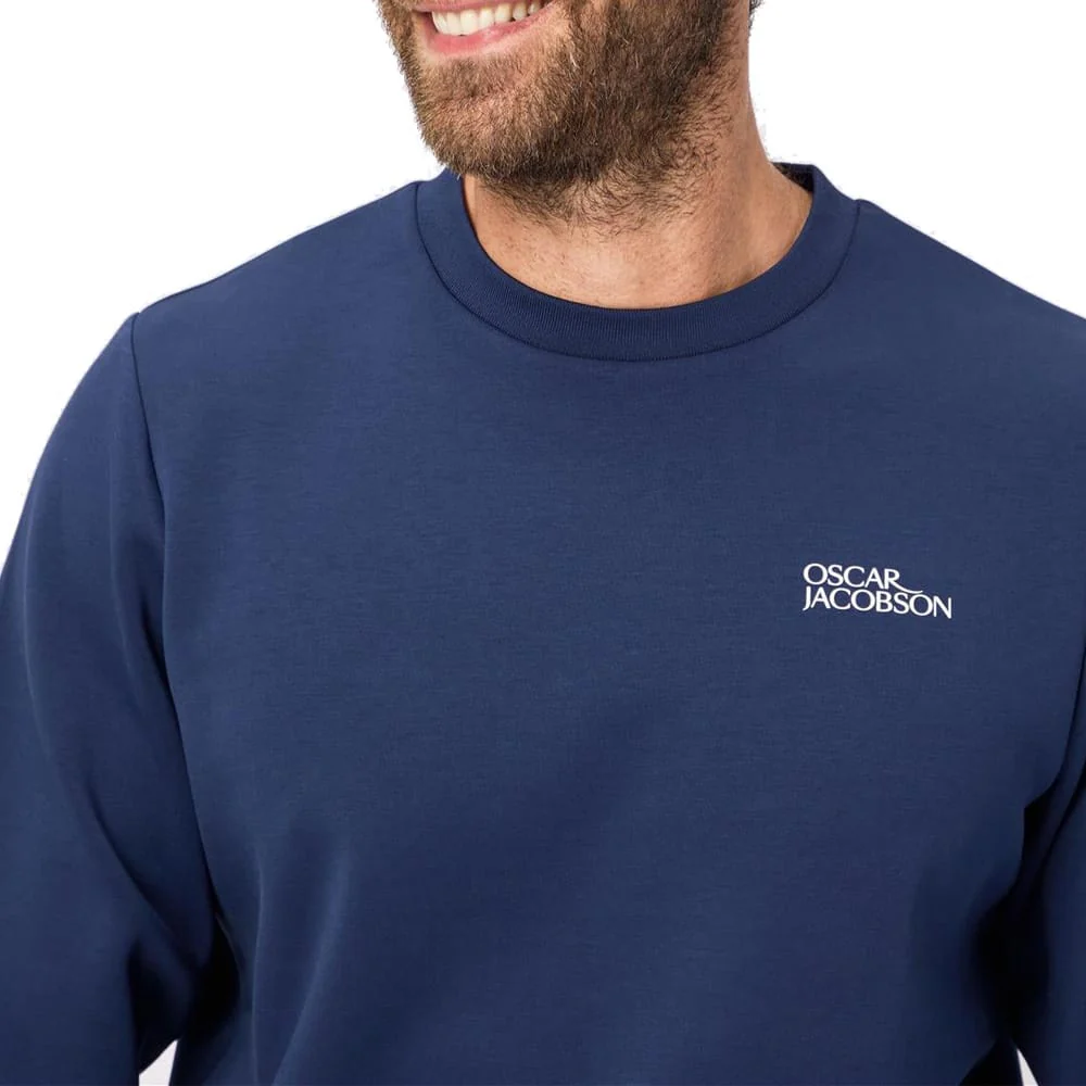 Oscar Jacobson Johnstone Tour Crew Pullover - Navy - Image 6
