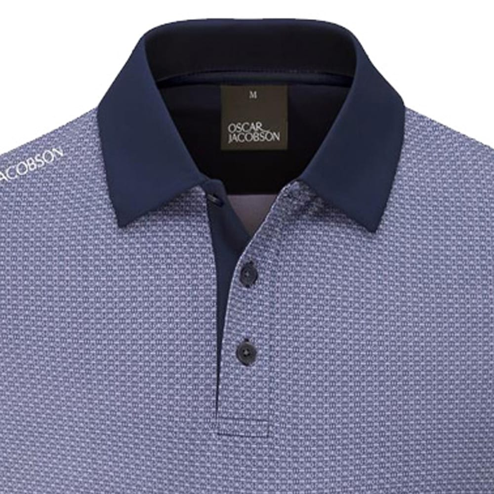 Oscar Jacobson Regent Polo Shirt - Lavender - Image 2