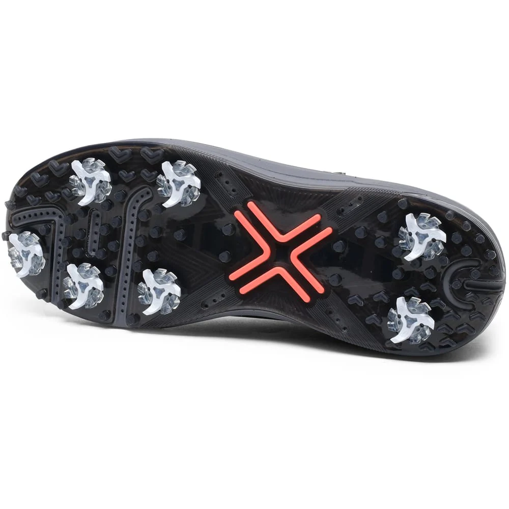 PAYNTR Reserve Classic Waterproof Spiked Shoes - Black/Steel Grey/Blaze - Image 3