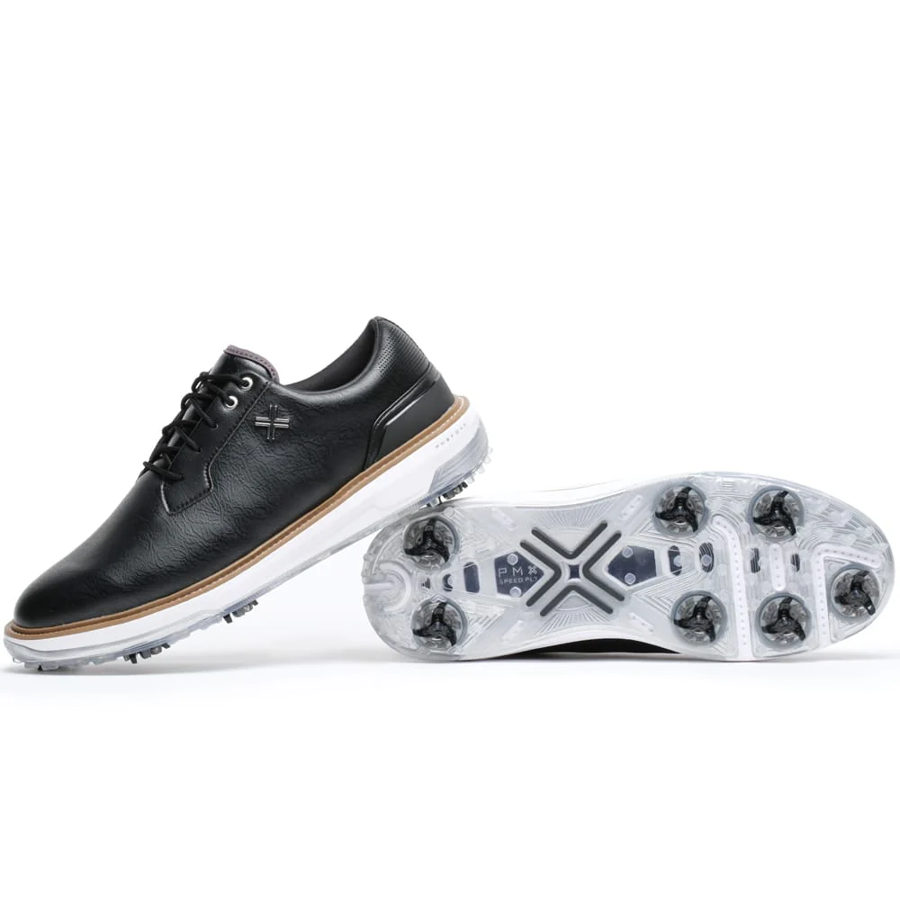 PAYNTR Reserve Classic Tour Waterproof Spiked Shoes - Black/White/Tan - Image 5