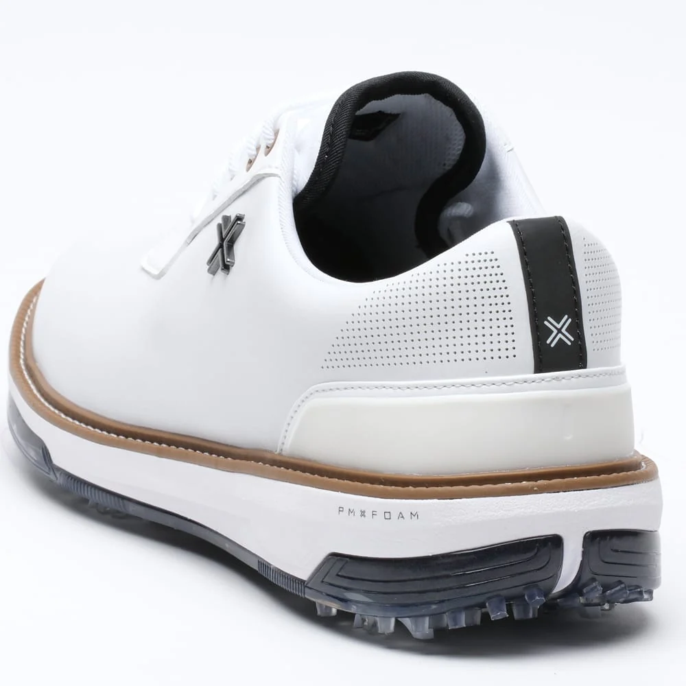 PAYNTR Reserve Classic Tour Waterproof Spiked Shoes - White/Black/Tan - Image 6