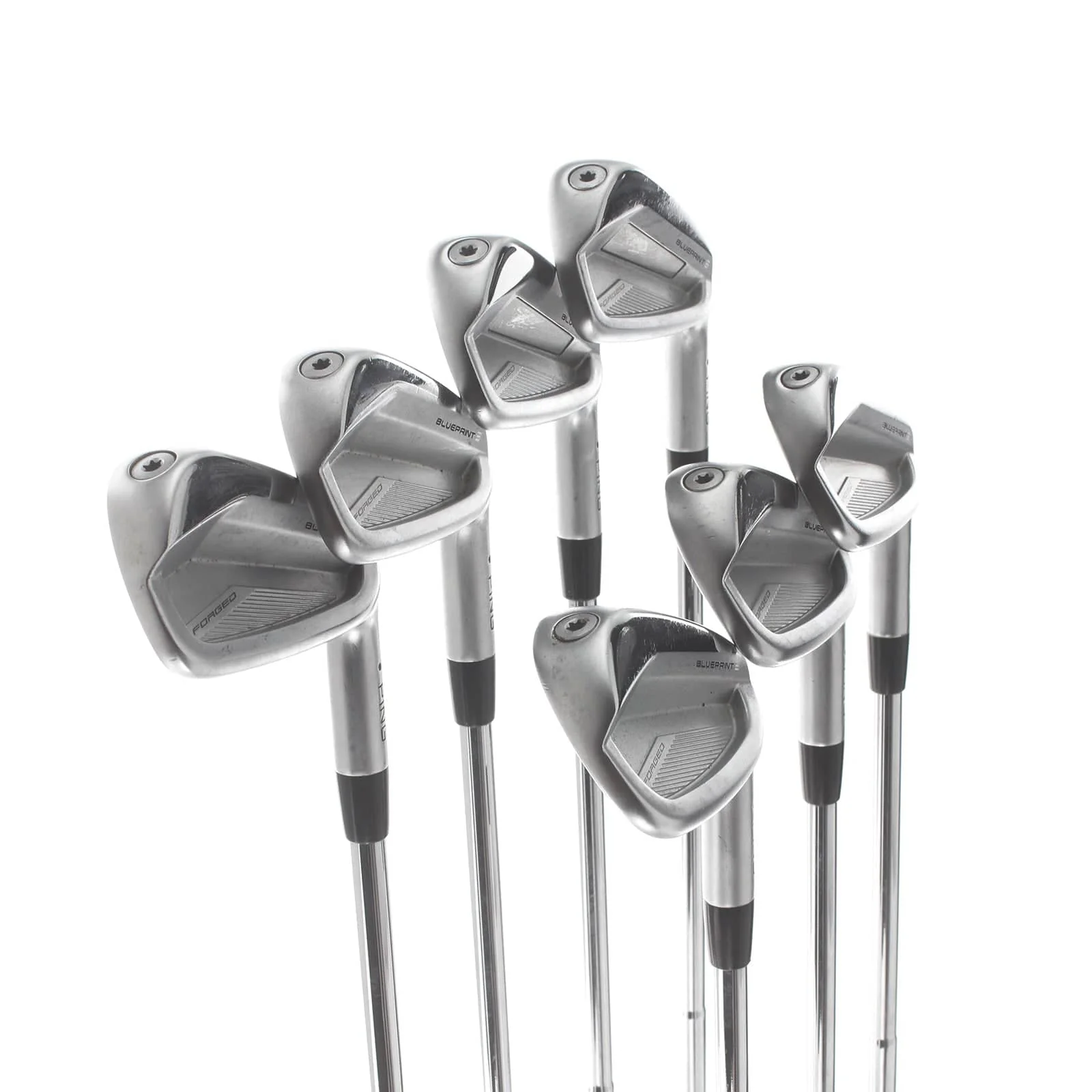 Ping Blue Print-s Steel Mens Right Hand Irons 4-PW Stiff - Dynamic Gold Mid 115 - Image 2