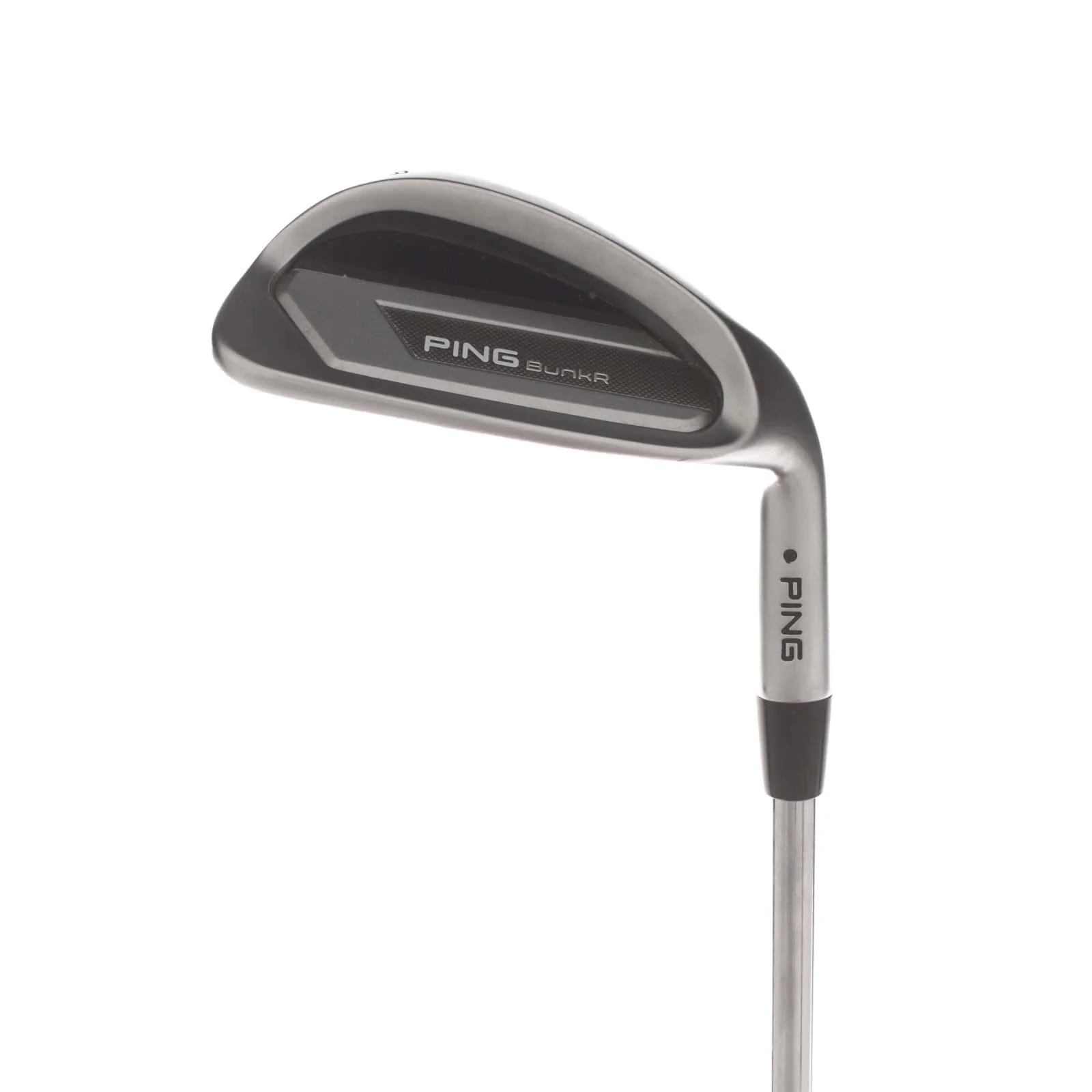 Ping Bunkr Steel Mens Right Hand Lob Wedge Black Dot 58* 10 Bounce S Grind Wedge Flex - Nippon/Steel