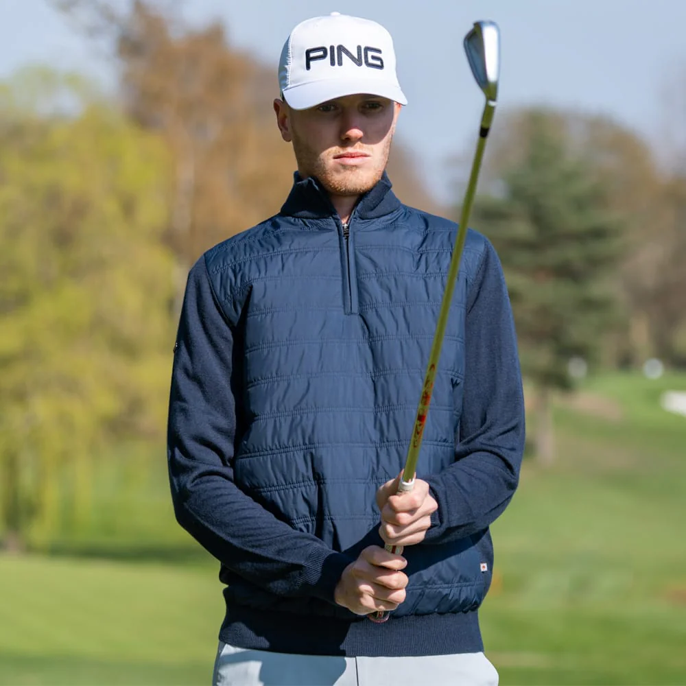 Ping Connell 1/4 Zip Pullover - Navy - Image 4