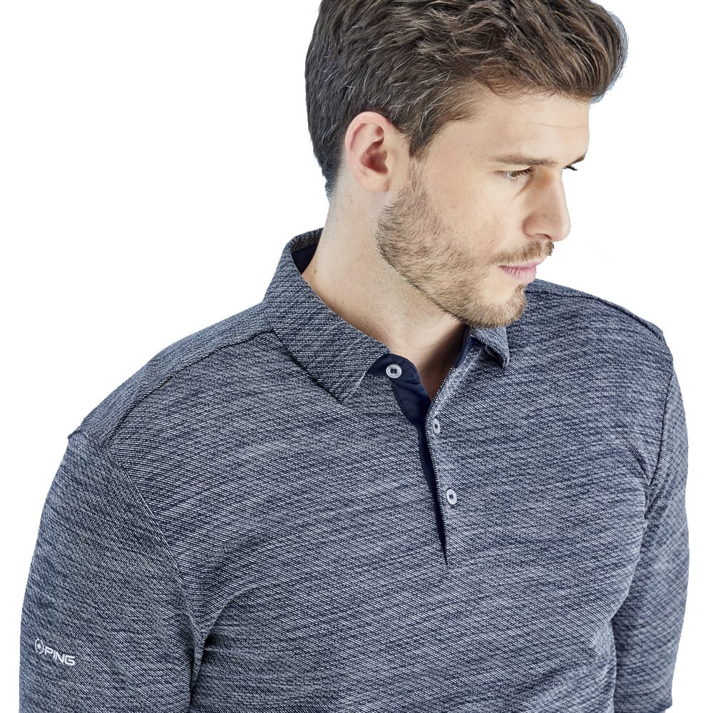 Ping Creek Polo Shirt - Navy Melange - Image 5