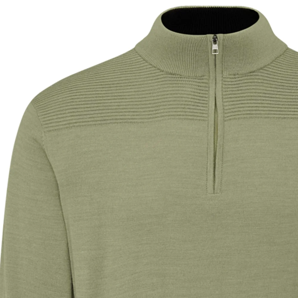 Ping Dorset 1/4 Zip Pullover - Lichen Marl - Image 4