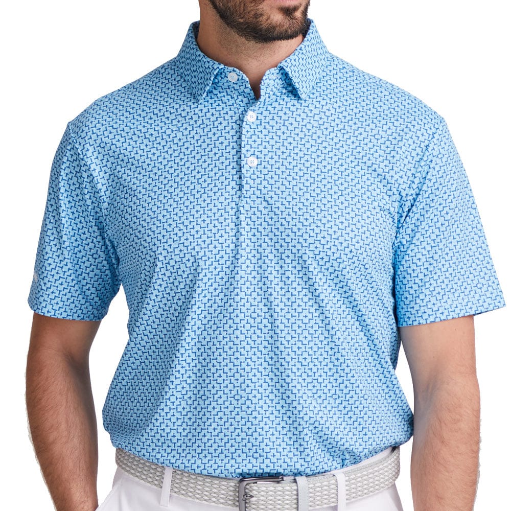 Ping Ephron Polo Shirt - Baltic Sea Multi - Image 4