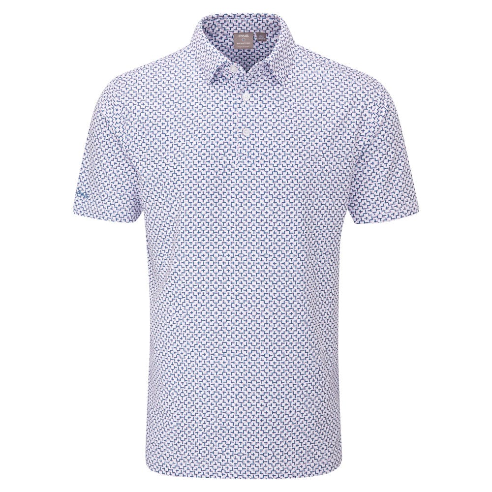 Ping Ephron Polo Shirt - White/Pink Haze Multi