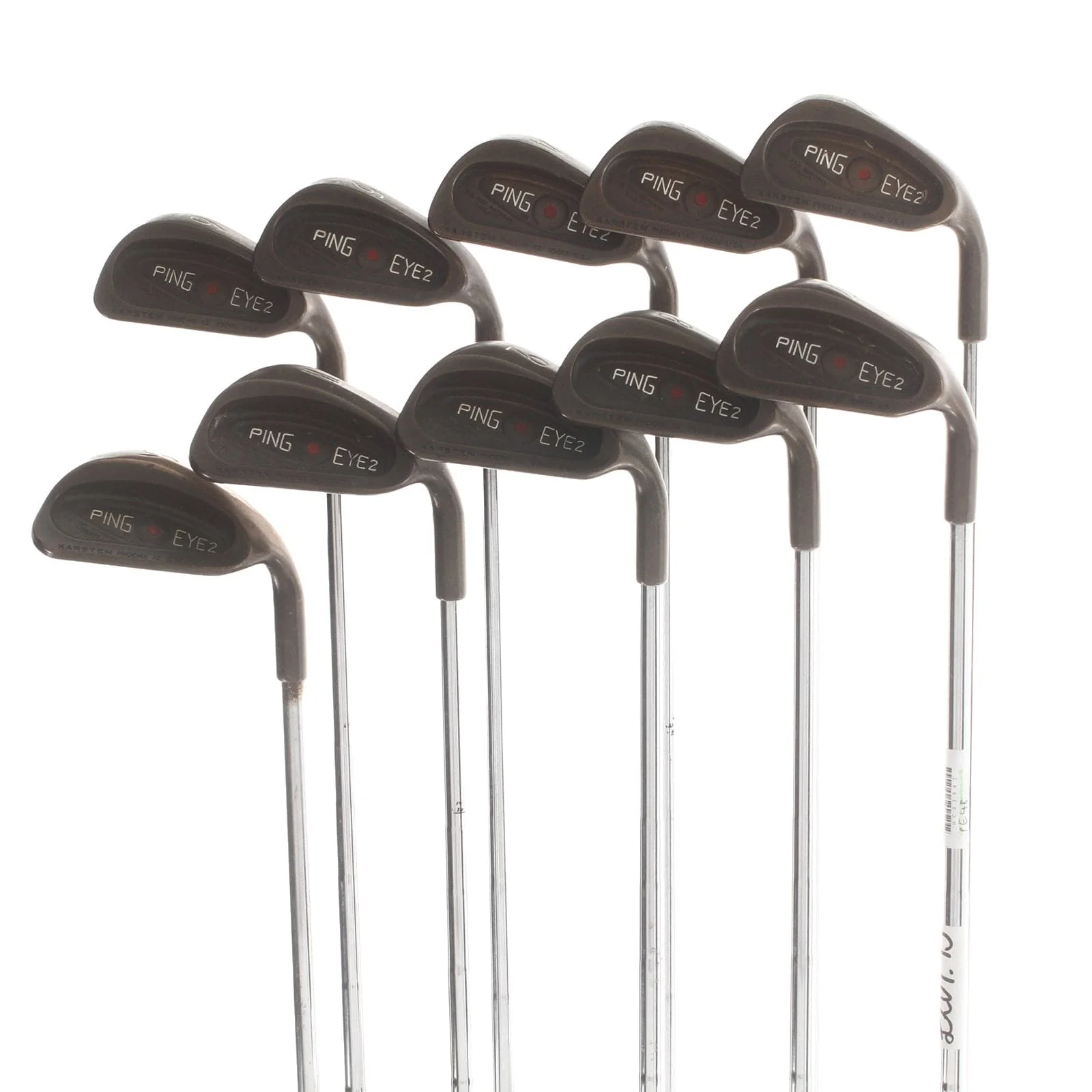Ping Eye 2 BeCu Steel Mens Right Hand Irons 2-SW Red Dot 1* Flat Lite - Ping ZZ Lite