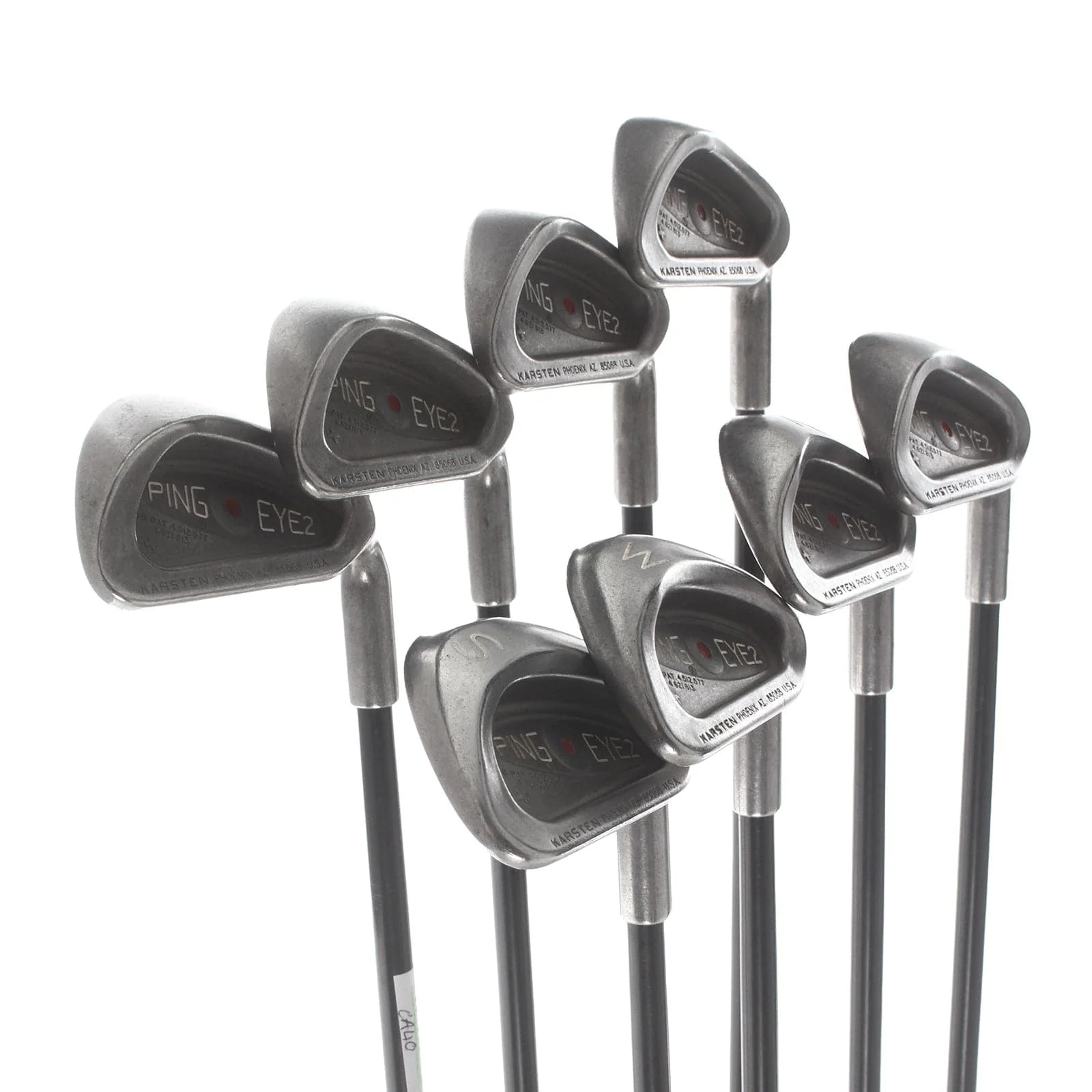 Ping Eye 2 Graphite Mens Right Hand Irons 4-SW Red Dot 1* Flat Regular - Aldila Karsten 101 - Image 2