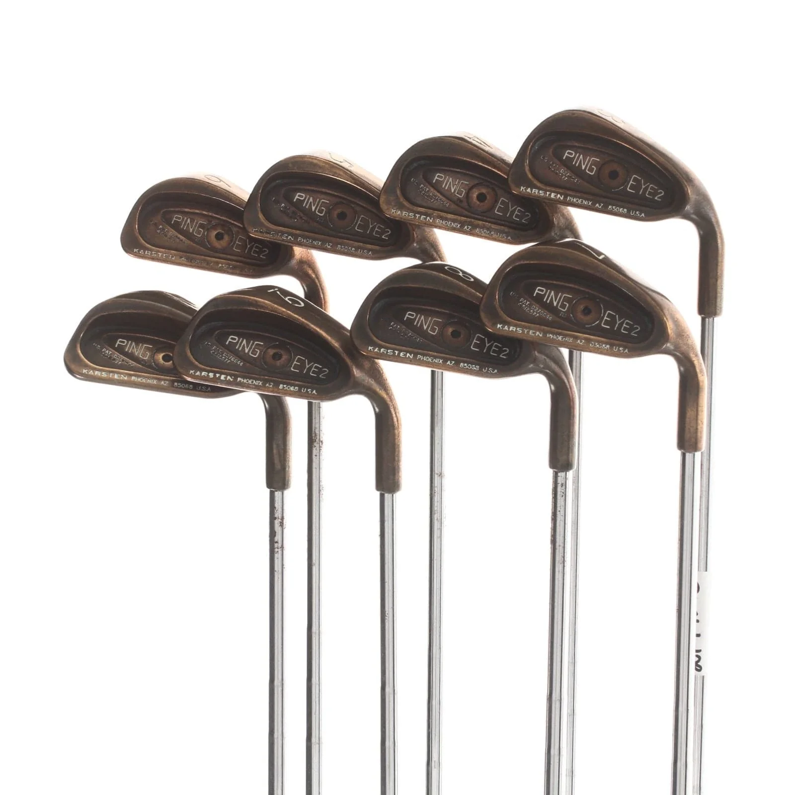 Ping Eye 2 Steel Mens Right Hand Irons 3-PW Black Dot Regular - Ping ZZ Lite