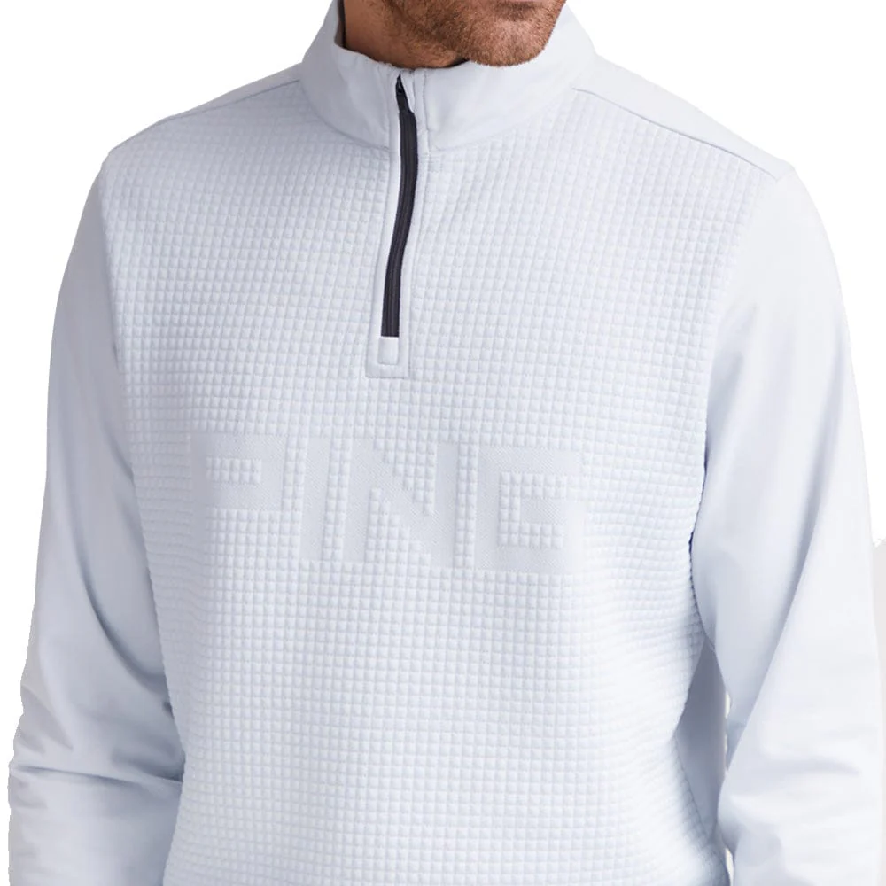 Ping Faron 1/4 Zip Pullover - Pearl Grey - Image 4
