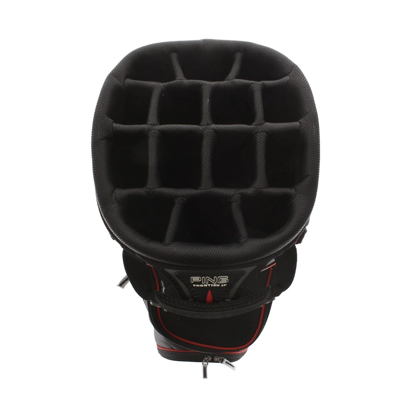 Ping Frontier LT Cart Bag - Black/Red - Image 2