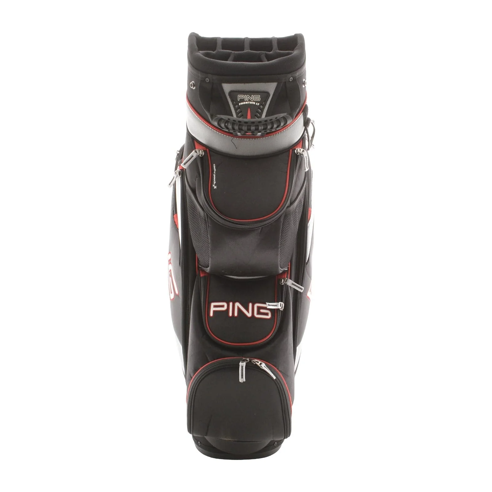 Ping Frontier LT Cart Bag - Black/Red - Image 4