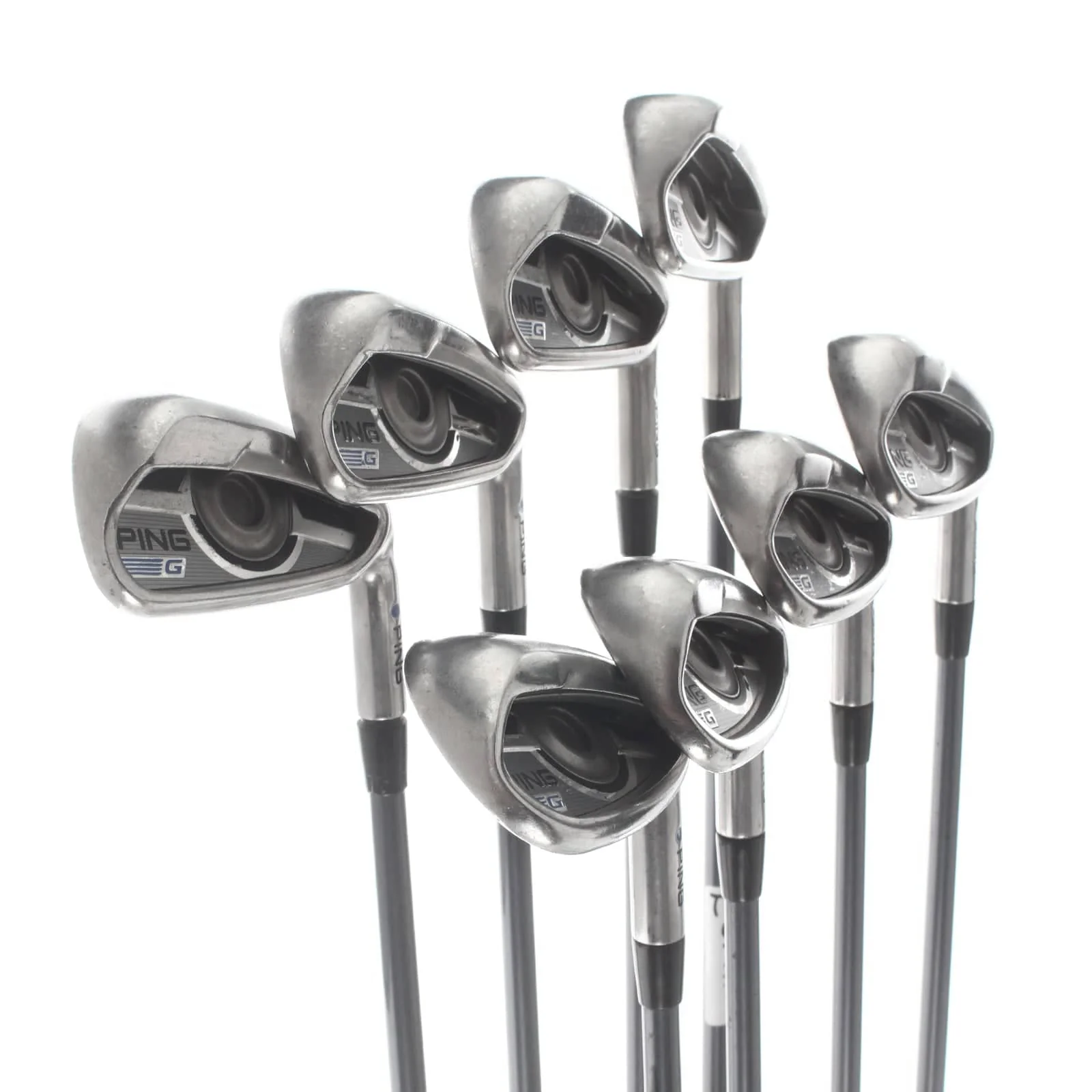 Ping G Series Graphite Mens Right Hand Irons 4-SW Blue Dot 1* Upright Regular - Ping CFS 70 - Image 2