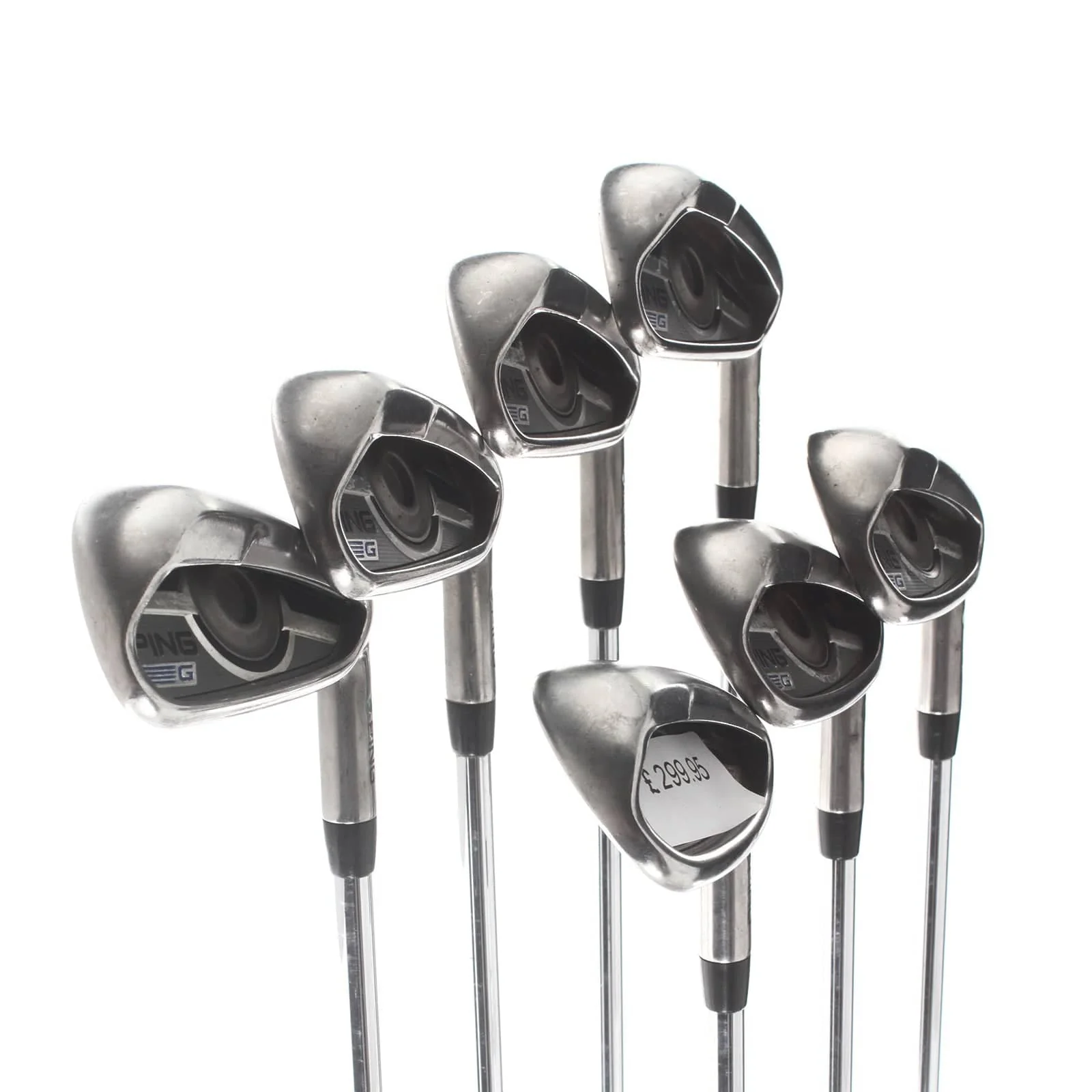 Ping G series Steel Mens Right Hand Irons 4-PW Green Dot 2* Upright Stiff - CFS - Image 2