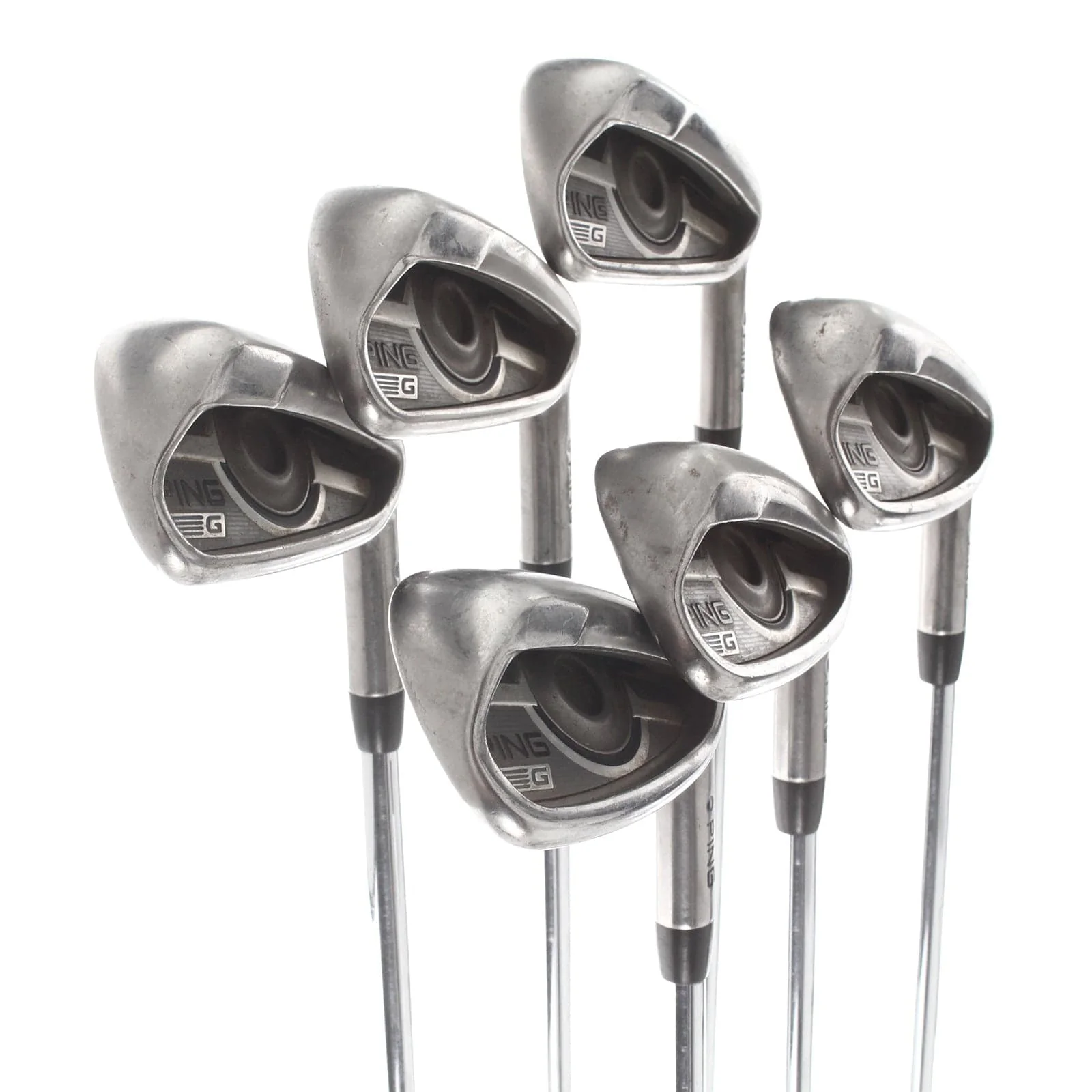 Ping G Series Steel Mens Right Hand Irons 5-PW Blue Dot 0.75* Upright Regular - Ping AWT 2.0 - Image 2