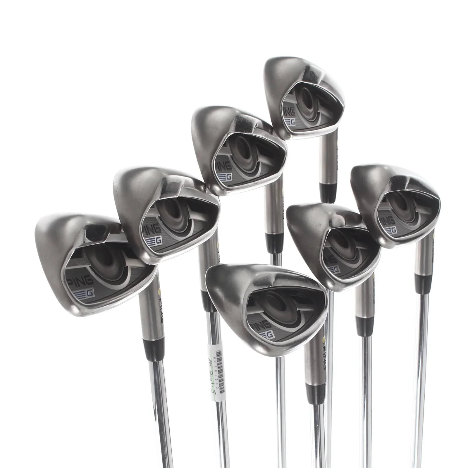 Ping G Series Steel Mens Right Hand Irons 5-SW Yellow Dot 1.5* Upright Regular - AWT 2.0 - Image 2