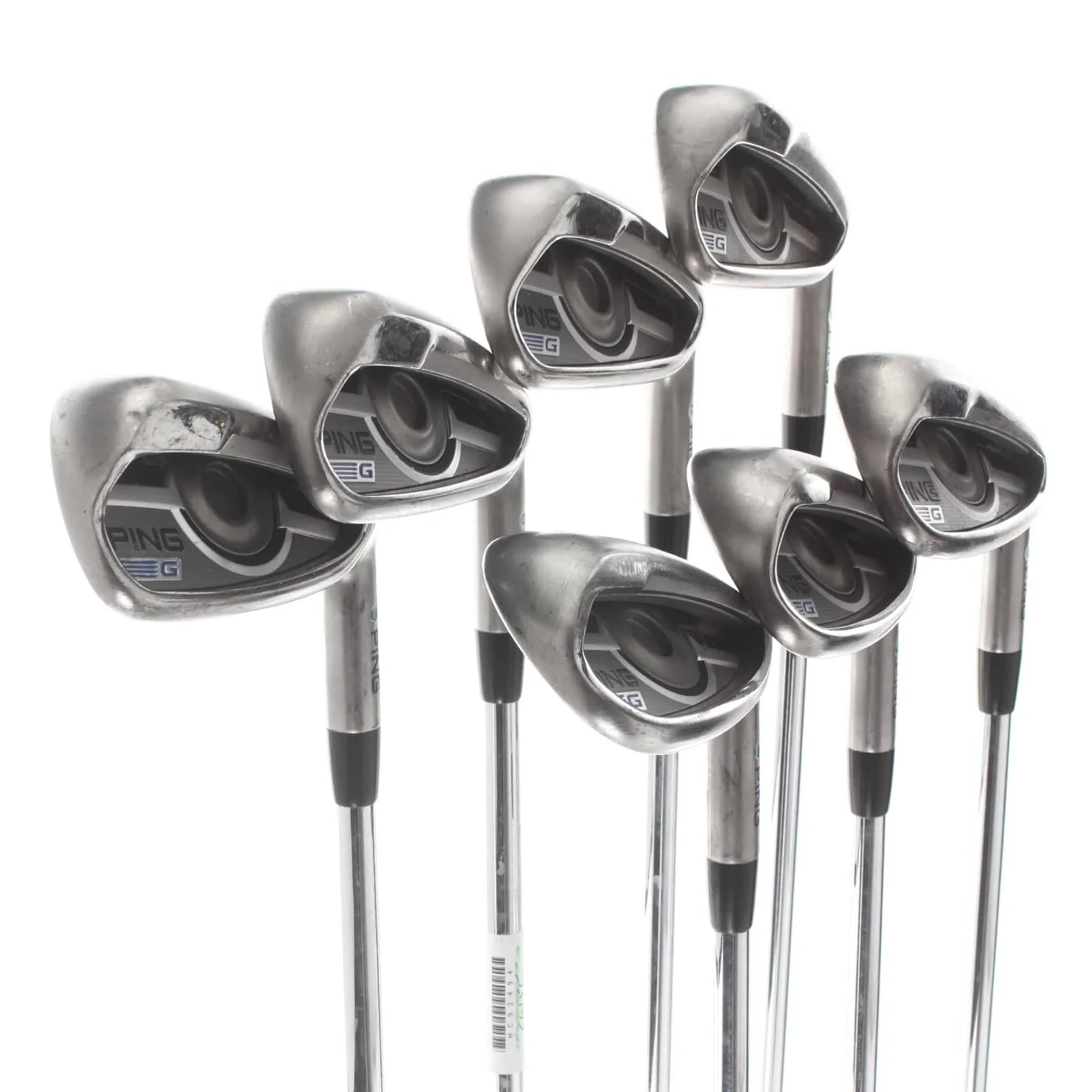 Ping G Steel Mens Right Hand Irons 5-SW Green Dot 2* Upright Regular - Ping AWT 2.0 - Image 2