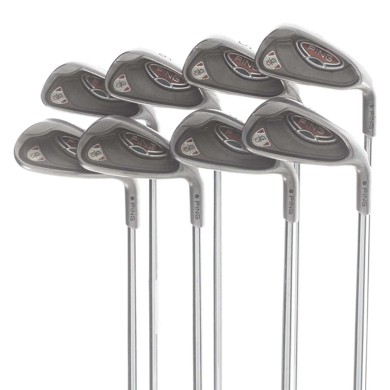 Ping G10 Steel Mens Right Hand Irons 4-SW Black Dot Regular - Ping AWT