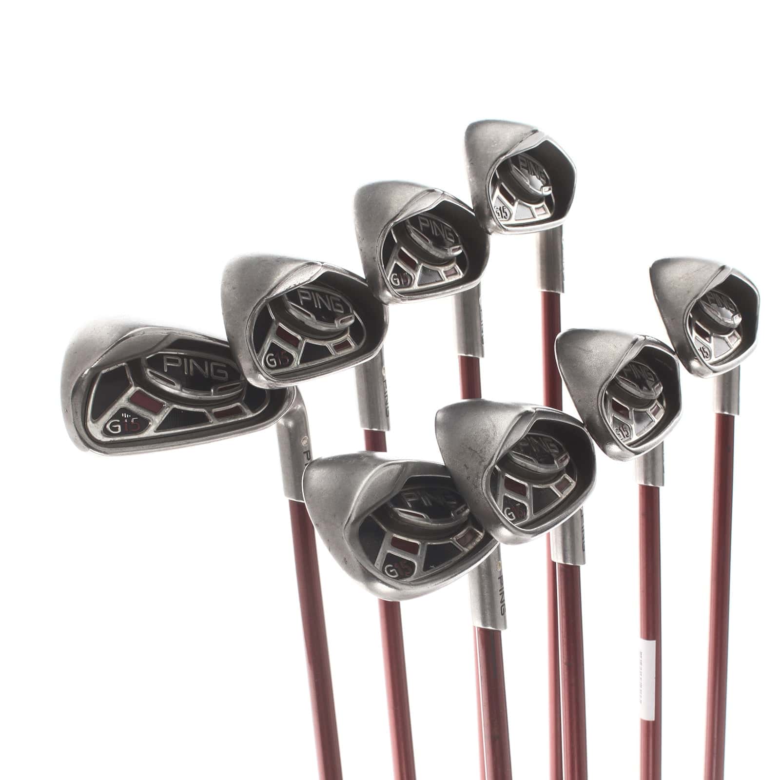 Ping G15 Graphite Mens Right Hand Irons 4-SW White Dot 3* Upright Regular - Ping - Image 2
