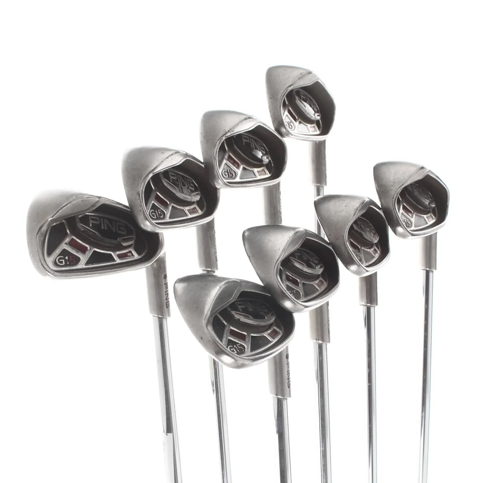 Ping G15 Steel Mens Right Hand Irons 4-SW Black Dot Regular - Ping AWT - Image 2